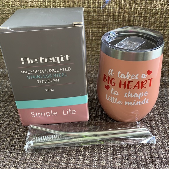 Great End Of the Year Teacher Gift Stainless Steel Cup 12oz NWT - Picture 2 of 5